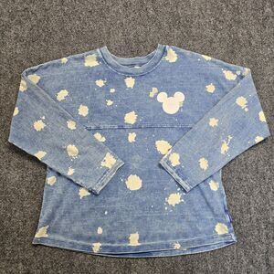 Disney Parks Disneyland Youth XL Denim Bleach Spirit Jersey
